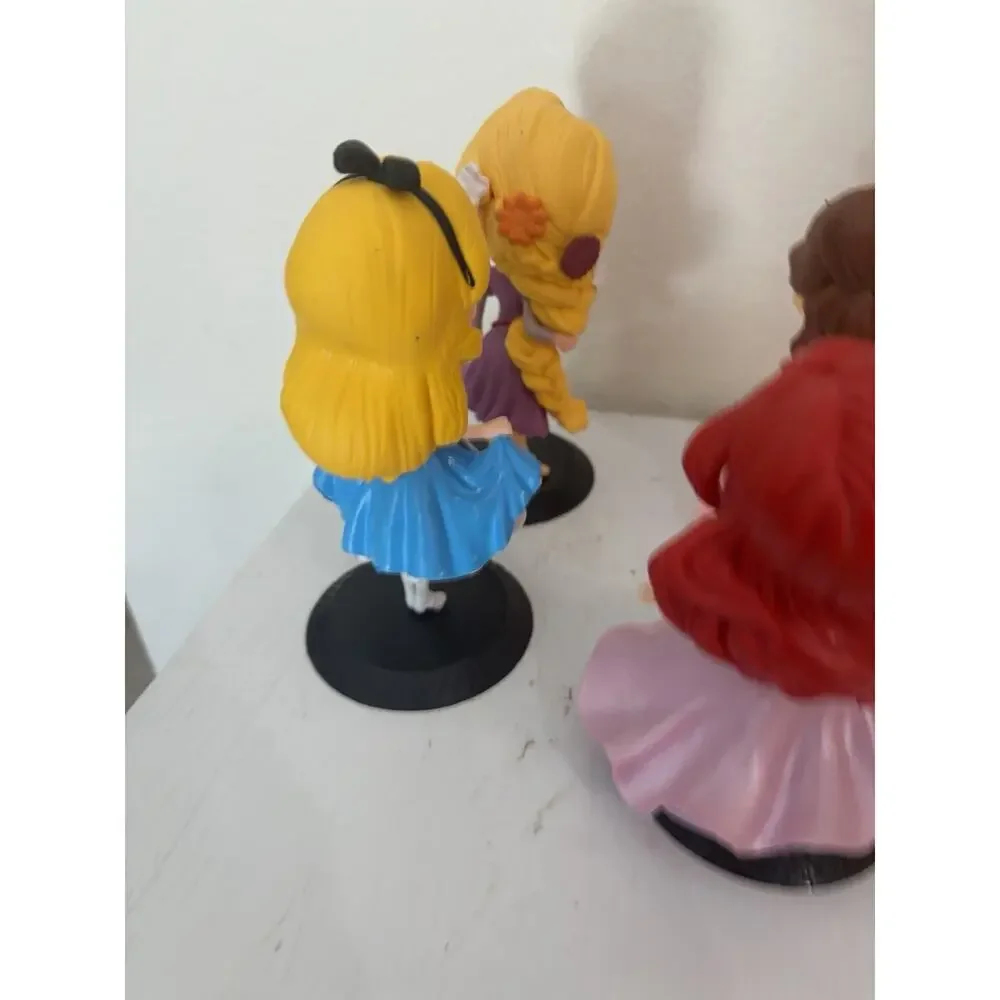 Disney Characters Firgues Lot Of 4 Alice, Ariel, Rapunzel and Belle